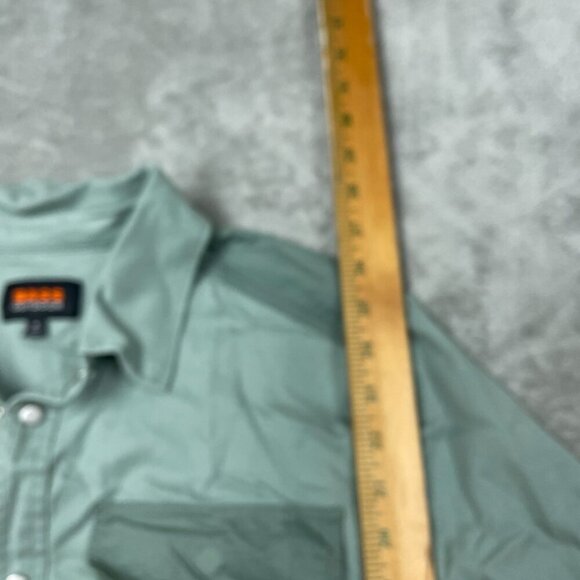 Bass Outdoor Stretch Worker Shacket Lily Pad Green Size S Cotton Blend NWT 6407 - Picture 4 of 10